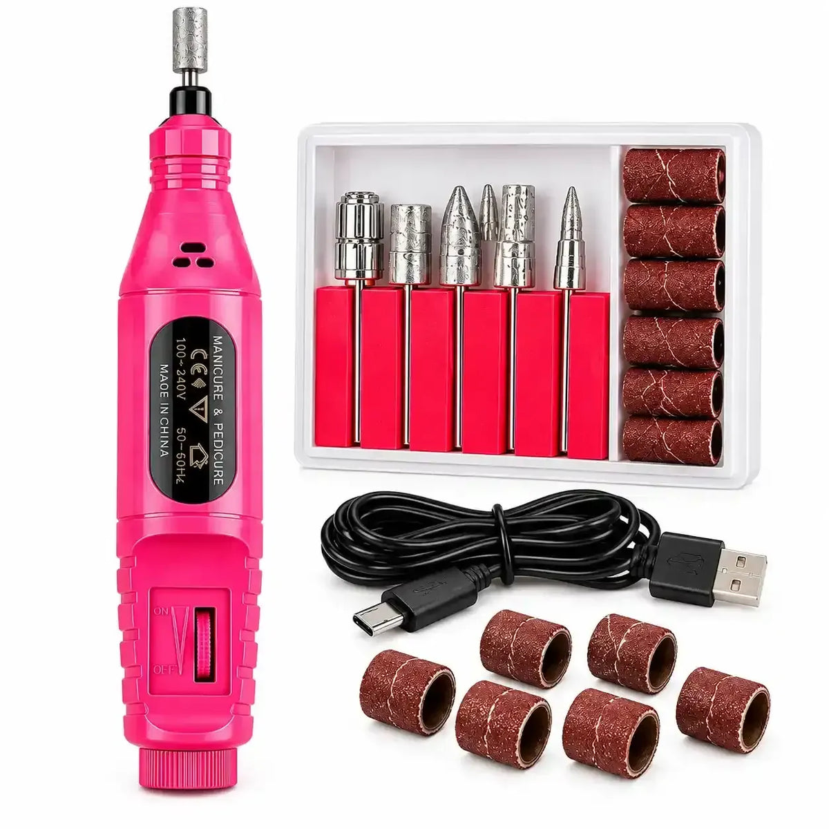 Kit Pulidor De Unas Electrico Premium